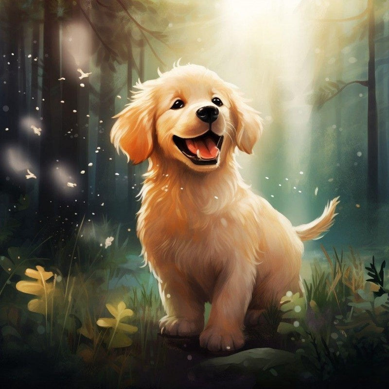 Golden Retriever Dog | Diamond Painting