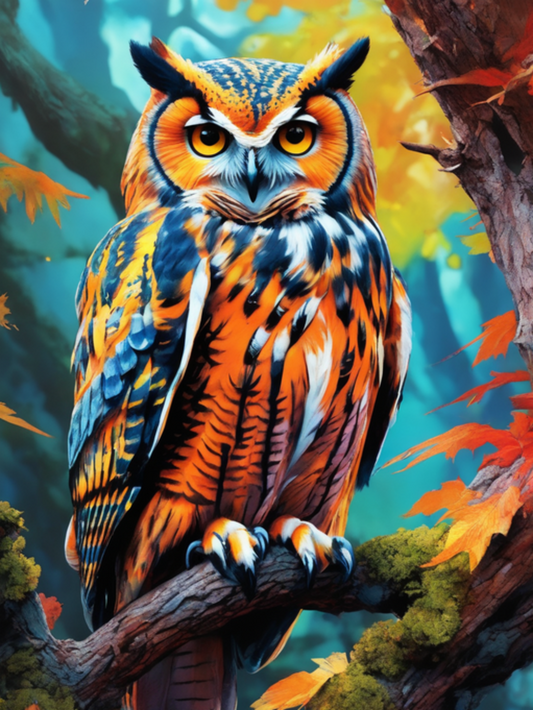 Colorful Owl | Diamond Painting