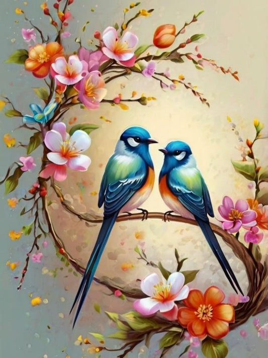 Birds and Flowers | Diamond Painting