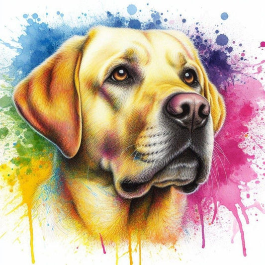 Yellow Labrador Dog | Diamond Painting