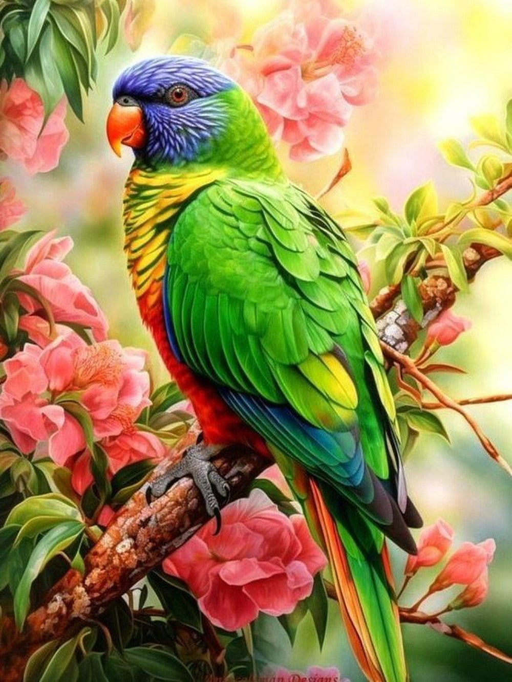 Rainbow Parrots | Diamond Painting