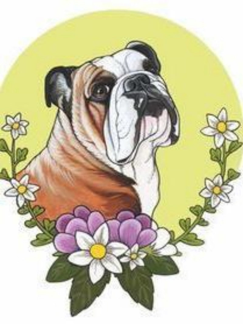 Dog English Bulldog | Diamond Painting