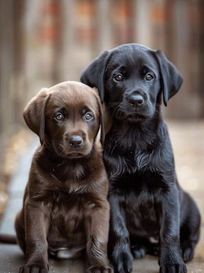 Chocolate Labrador Dog | Diamond Painting