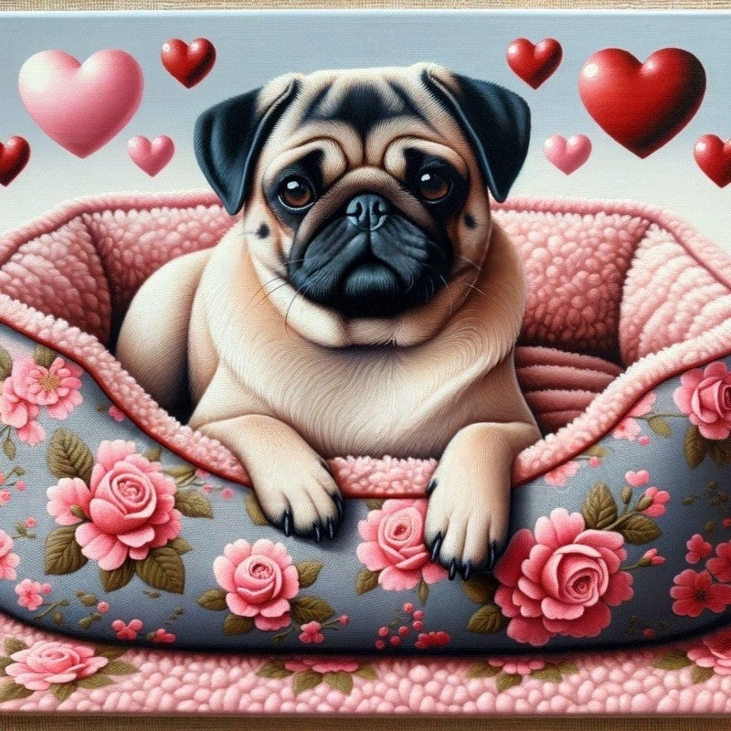 Dog Pug | Diamond Painting