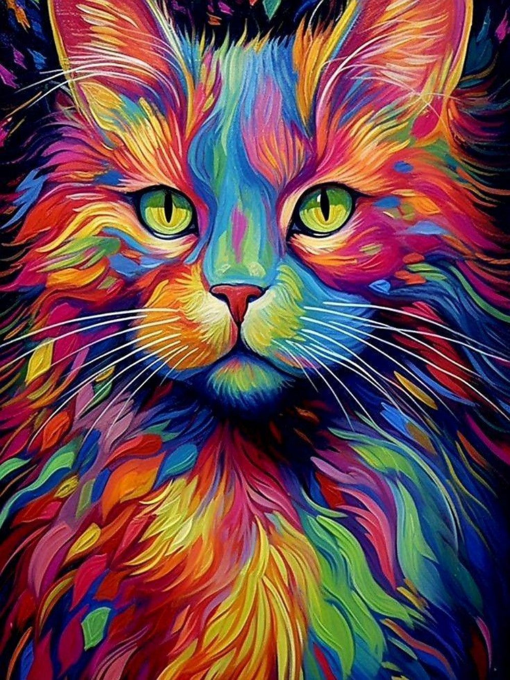 Colorful Cat | Diamond Painting