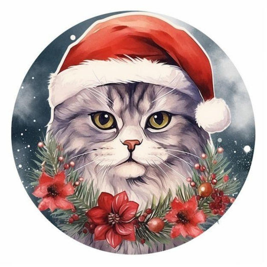 Christmas cat | Diamond Painting