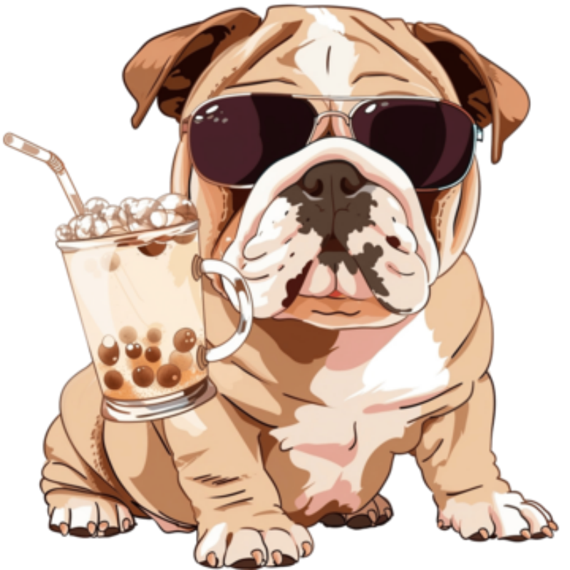 Dog English Bulldog | Diamond Painting