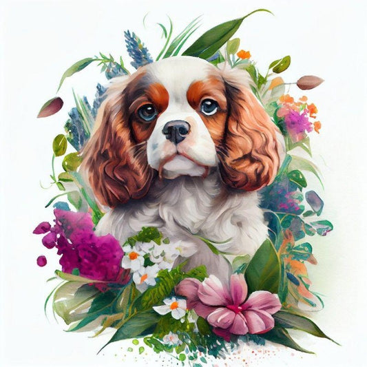 Brittany Spaniel Dog | Diamond Painting
