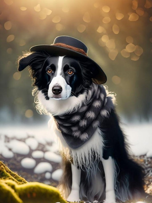Dog Border Collie | Diamond Painting