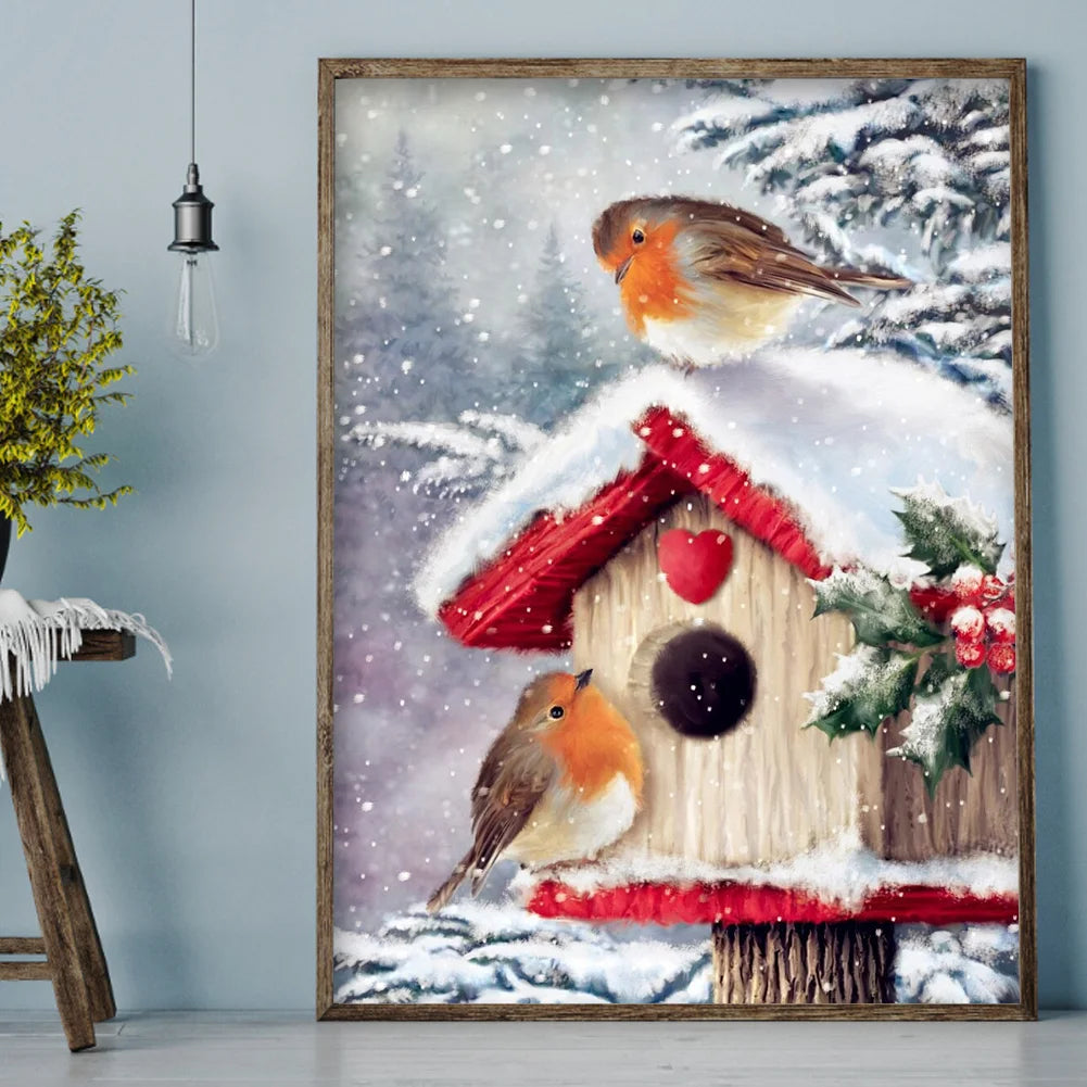 Christmas Bird | Diamond Painting