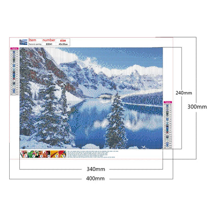 Snowy Mountain Lake | Diamond Painting