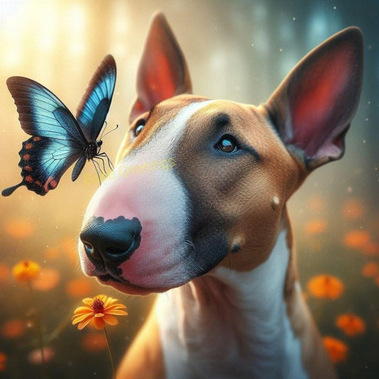 English Bull Terrier Dog | Diamond Painting