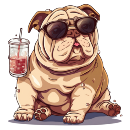 Dog English Bulldog | Diamond Painting