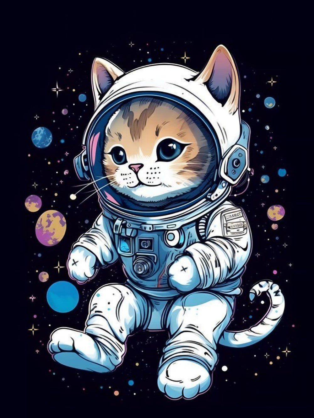 Cats in Space | Diamond Painting