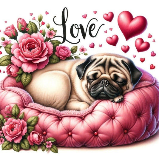 Dog Pug | Diamond Painting