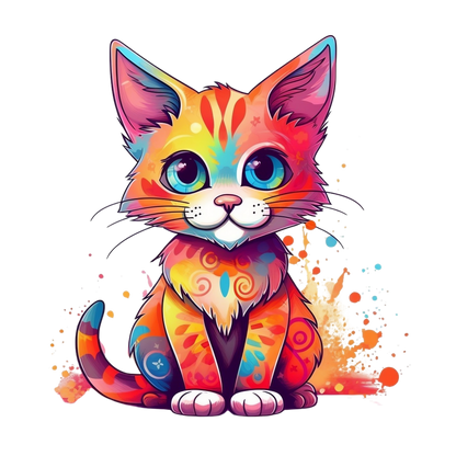 Colorful Cat | Diamond Painting