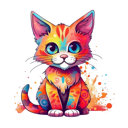 Colorful Cat | Diamond Painting