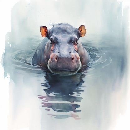 Hippo | Diamond Painting
