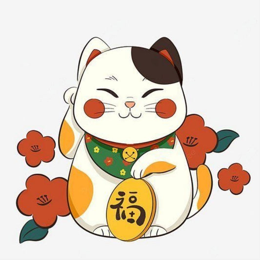 Bell Lucky Cat | Diamond Painting