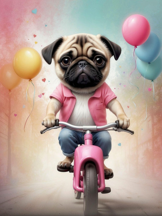 Dog Pug | Diamond Painting