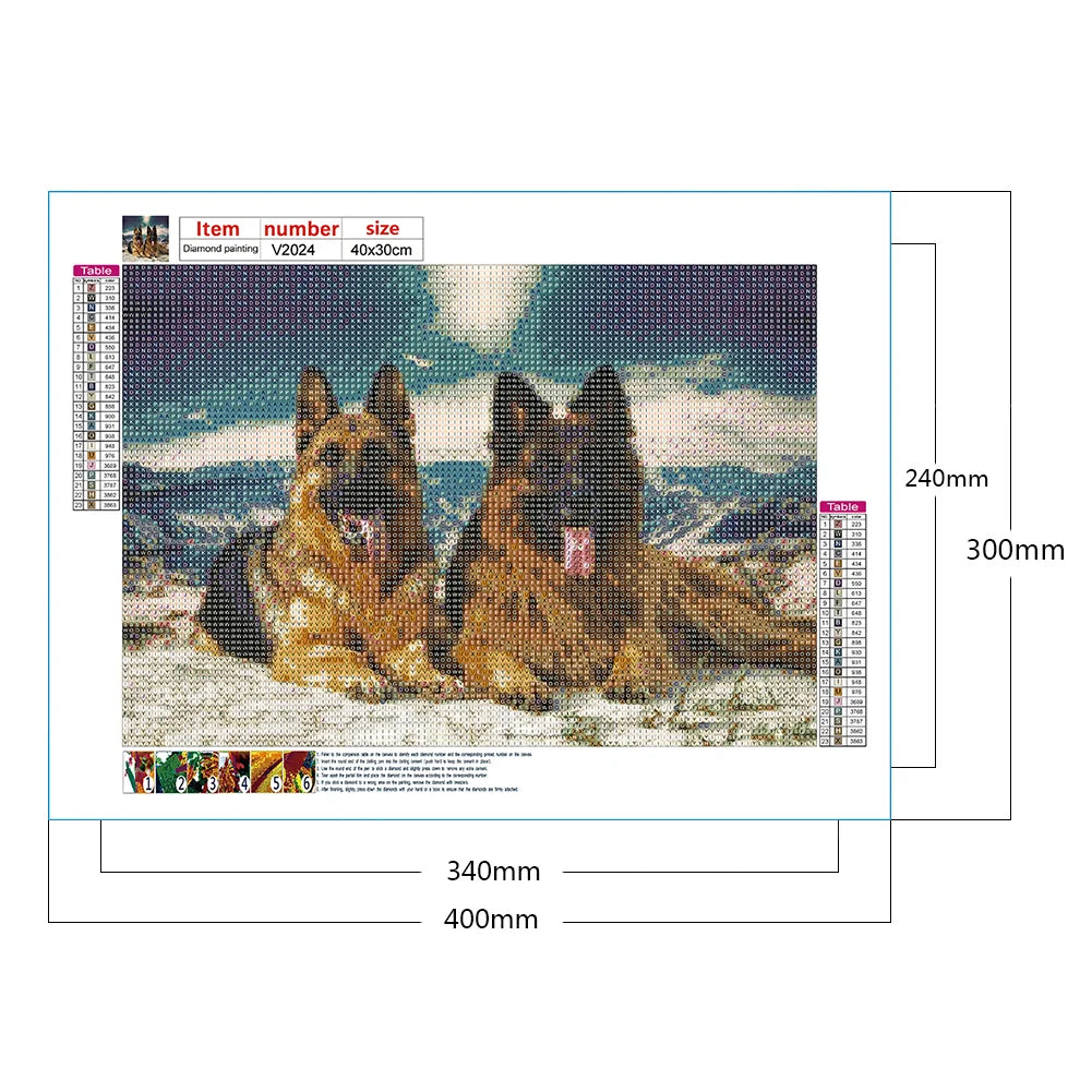 Dog German Shepherd | Diamond Painting