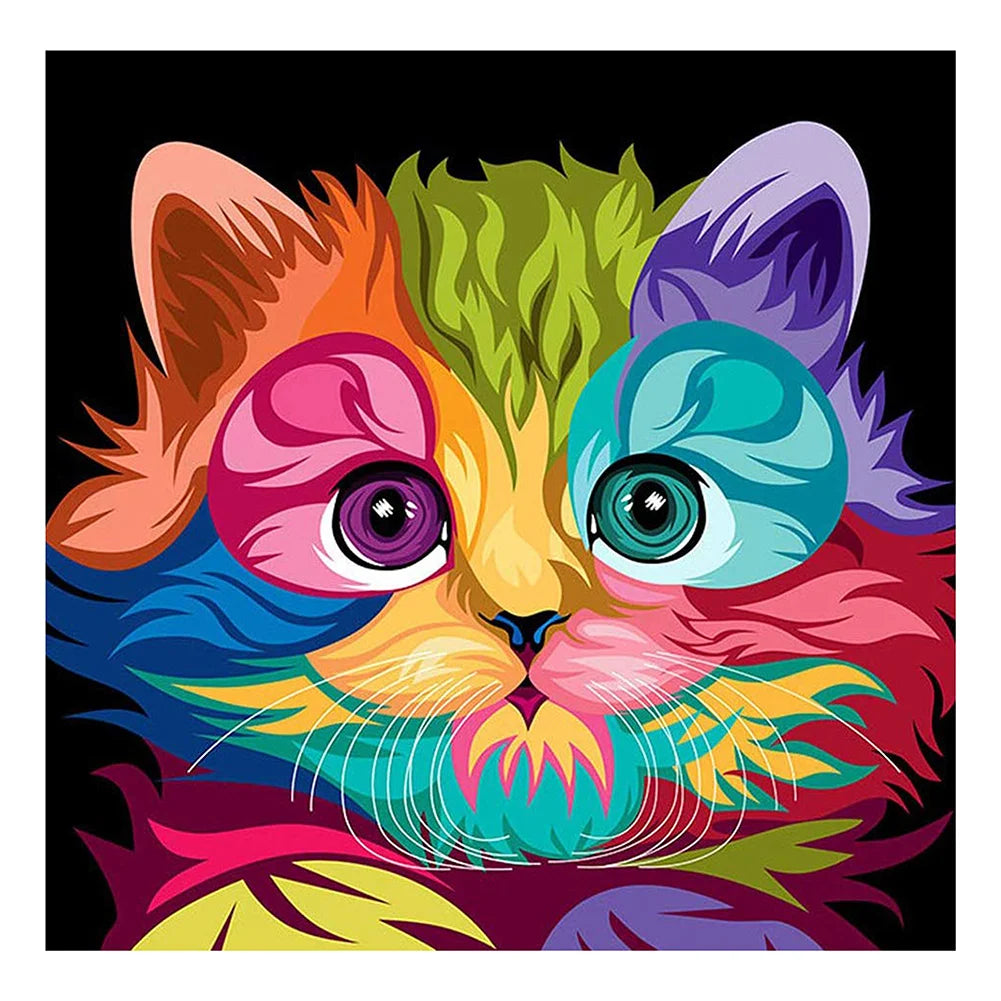 Colorful Cat | Diamond Painting