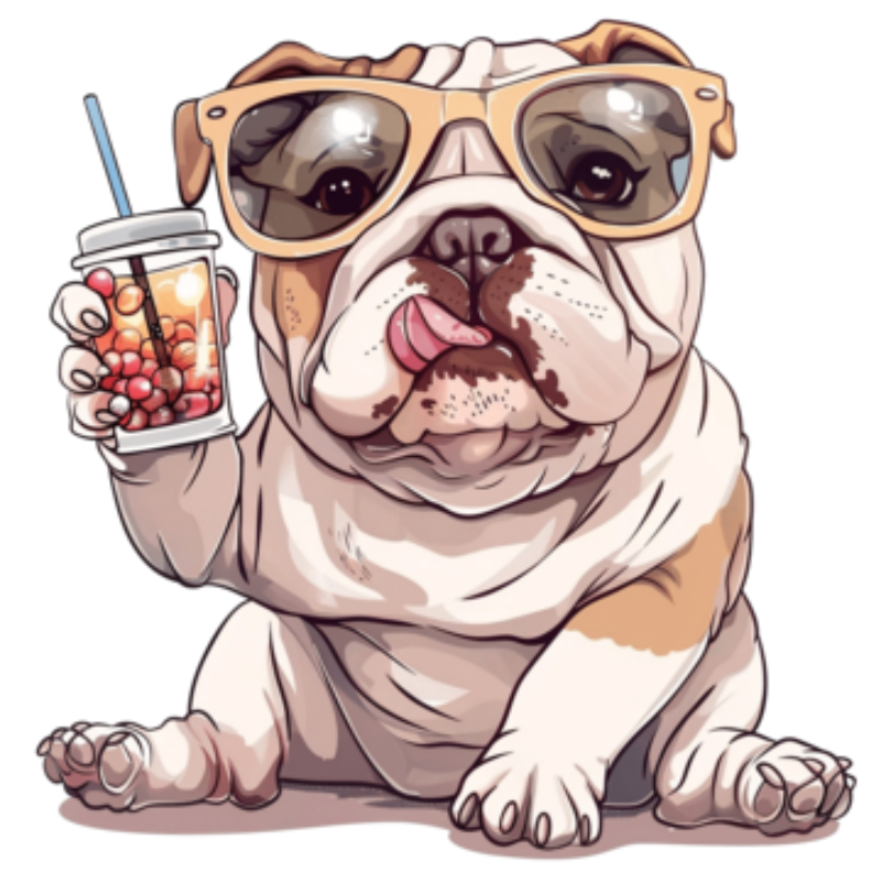 Dog English Bulldog | Diamond Painting