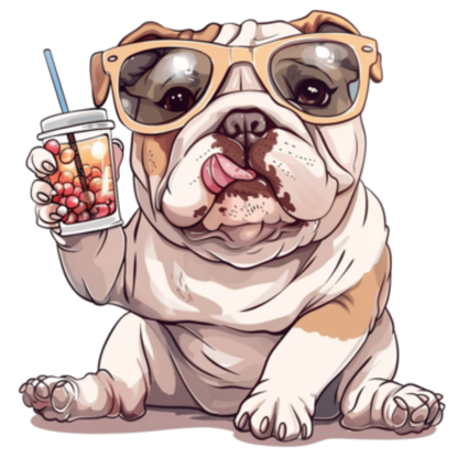 Dog English Bulldog | Diamond Painting