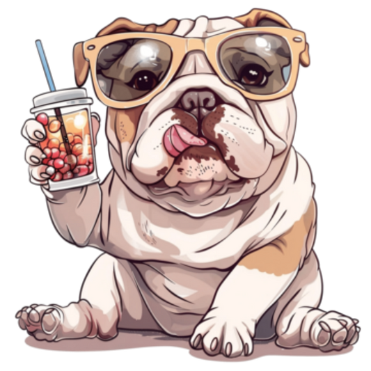 Dog English Bulldog | Diamond Painting