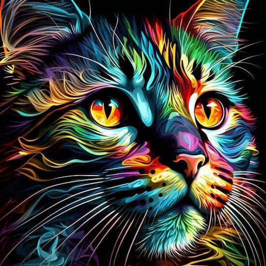 Colorful Cat | Diamond Painting