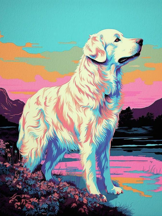 Great Pyrenees Dog | Diamond Painting