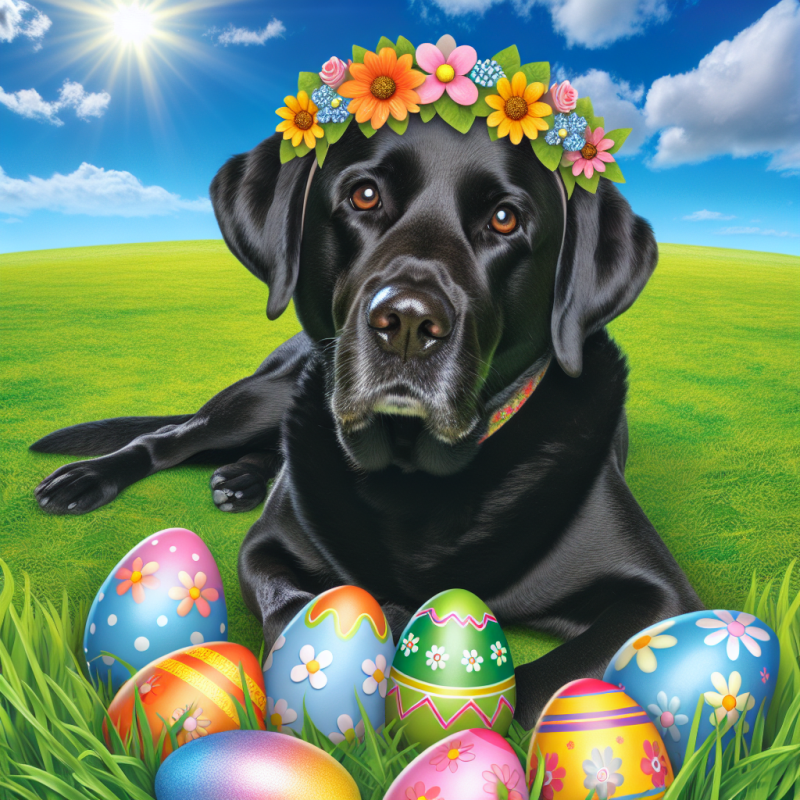 Black Labrador Dog | Diamond Painting