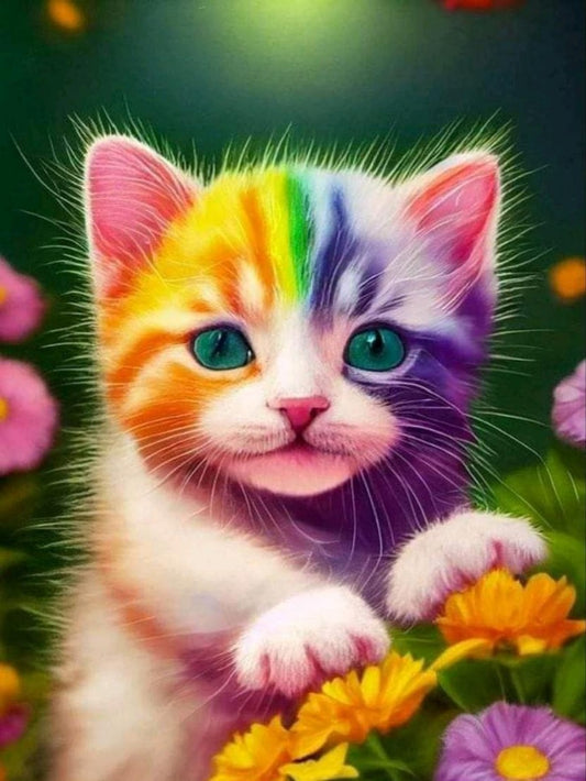 Colorful Cat | Diamond Painting