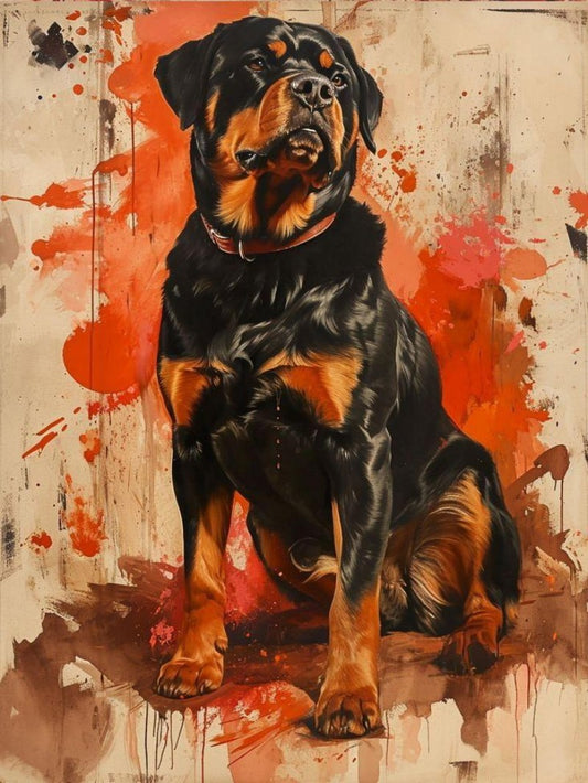 Rottweiler Dog | Diamond Painting