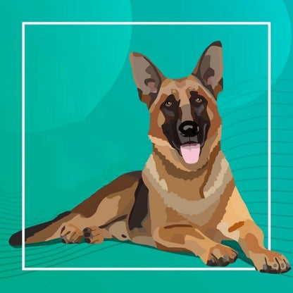 Dog German Shepherd | Diamond Painting