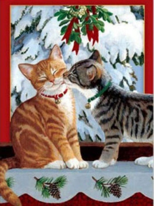 Christmas cat | Diamond Painting