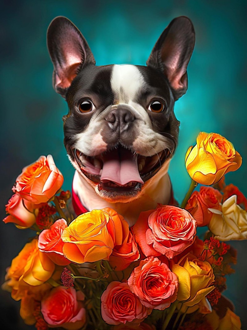 Boston Terrier Dog | Diamond Painting