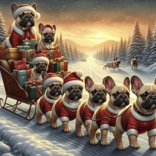 Christmas Dog | Diamond Painting