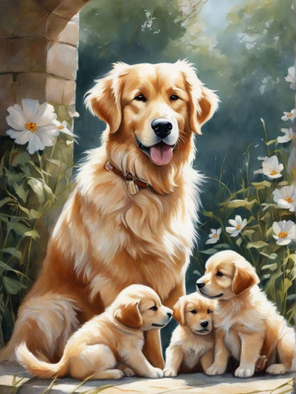 Golden Retriever Dog | Diamond Painting