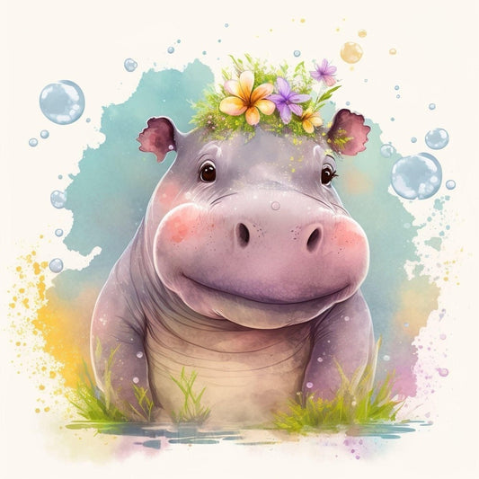 Hippo | Diamond Painting