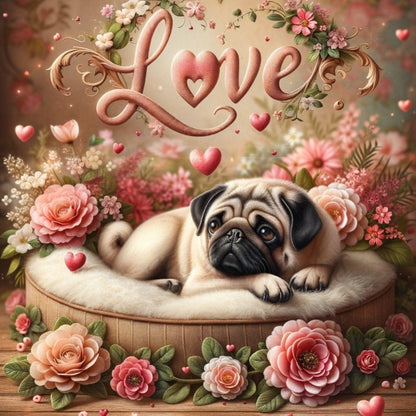 Dog Pug | Diamond Painting