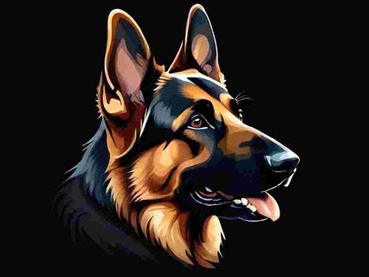 Dog German Shepherd | Diamond Painting