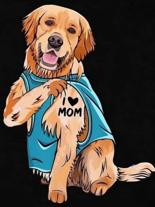 Golden Retriever Dog | Diamond Painting