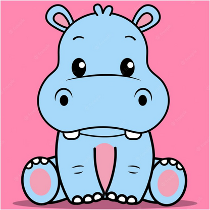 Hippo | Diamond Painting