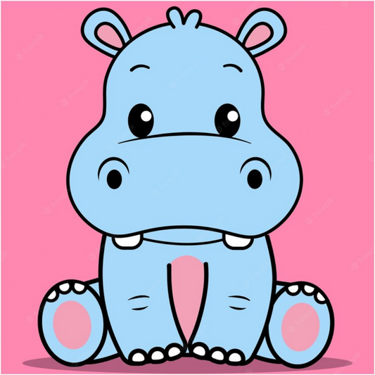 Hippo | Diamond Painting