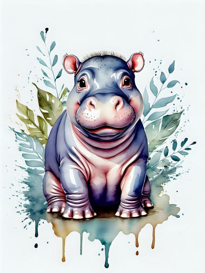 Hippo | Diamond Painting