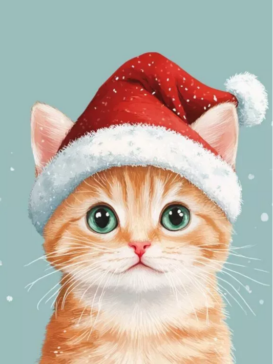 Christmas cat | Diamond Painting