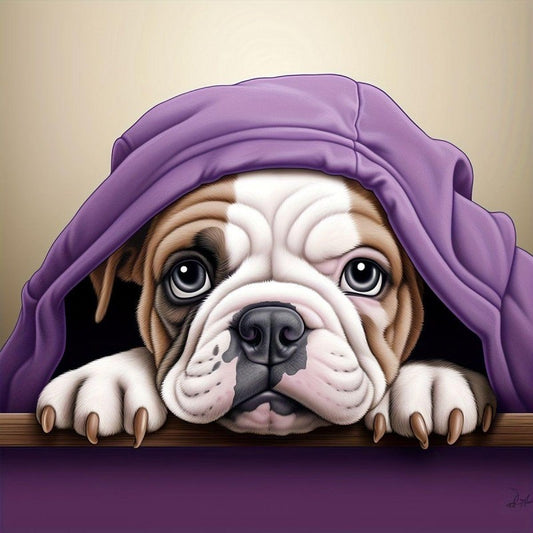 Dog English Bulldog | Diamond Painting