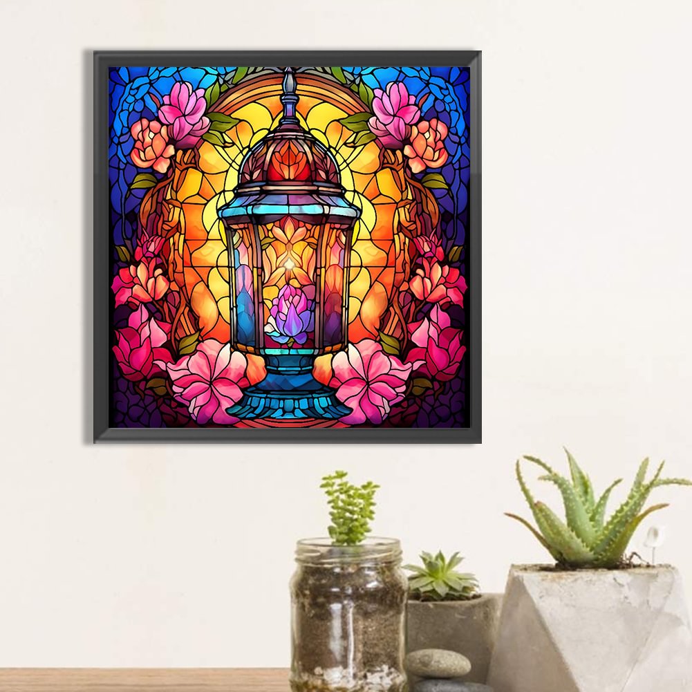 Street Lamp Flower | Diamond Painting