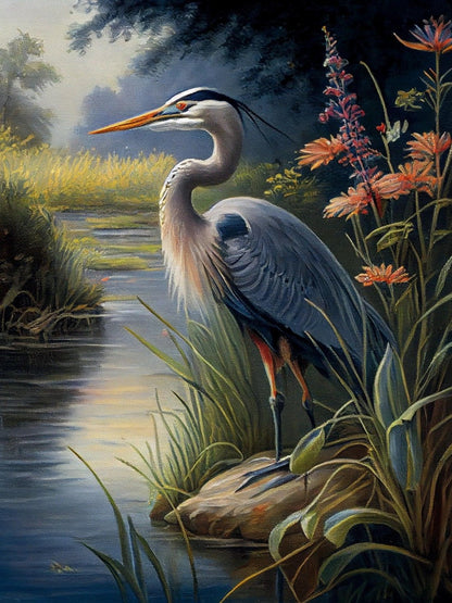 Blue Heron | Diamond Painting